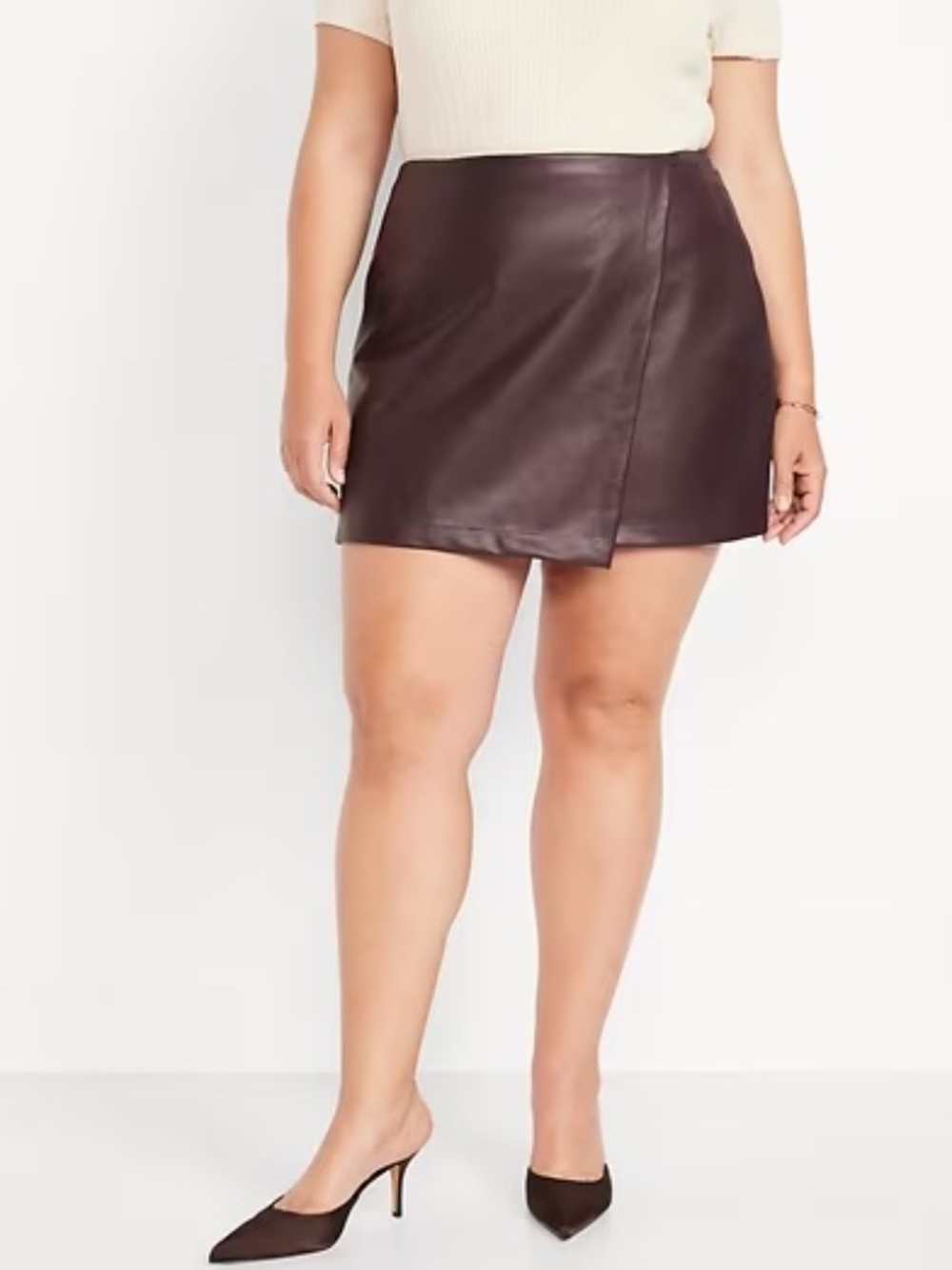 Old Navy High-Waisted Faux-Leather Mini Skirt